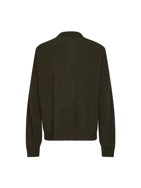 Sweter Uma Wang z dekoltem w serek zielony