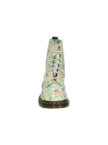 Botki Dr. Martens skórzane beżowe