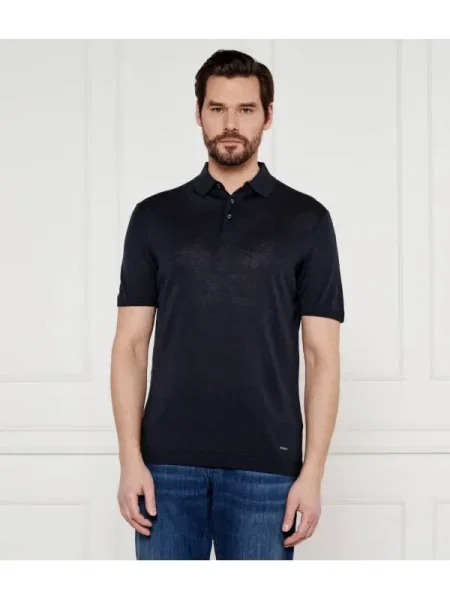 Joop! Tenisz póló Maliosor | Modern fit len hozzáadásával kék