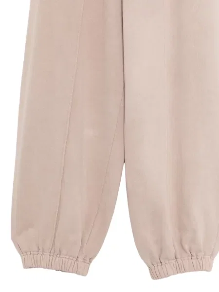 Pantaloni Yohji Yamamoto din material terry roz
