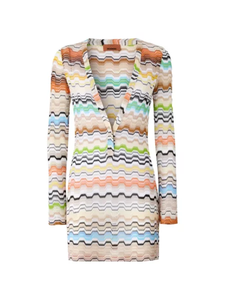 Rochie mini Missoni tricotate cu decolteu în V