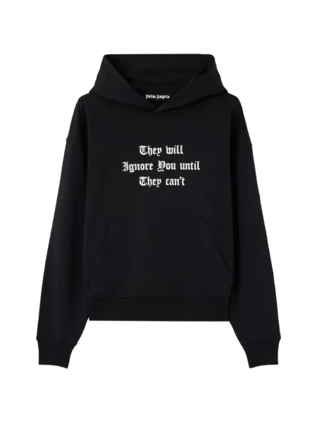 Majica s kapuljačom Palm Angels s printom crna