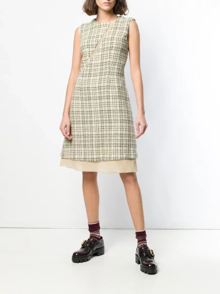 Kostkované oblekové šaty Comme Des Garçons Pre-owned