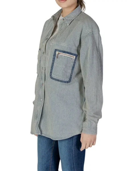 Replay Koszula Wierzchnia blau niebieska