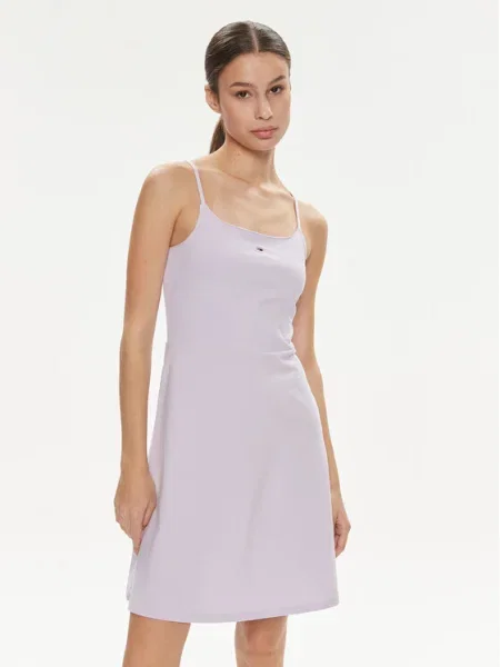 Tommy Jeans Rochie de vară Essential Violet roșu