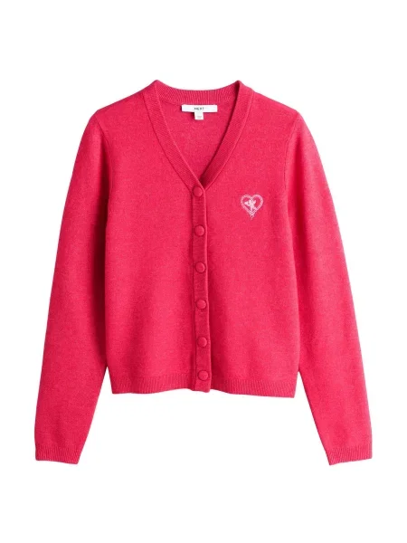 Next Geacă tricotată roz alb