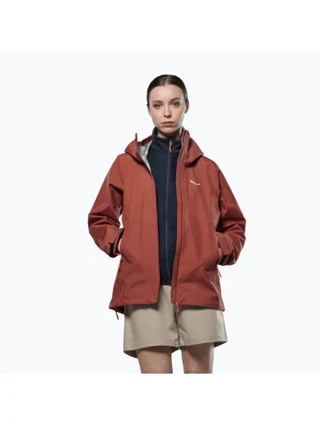 Дамско дъждовно яке Salewa Puez GTX 3L Epe etruscan red червено
