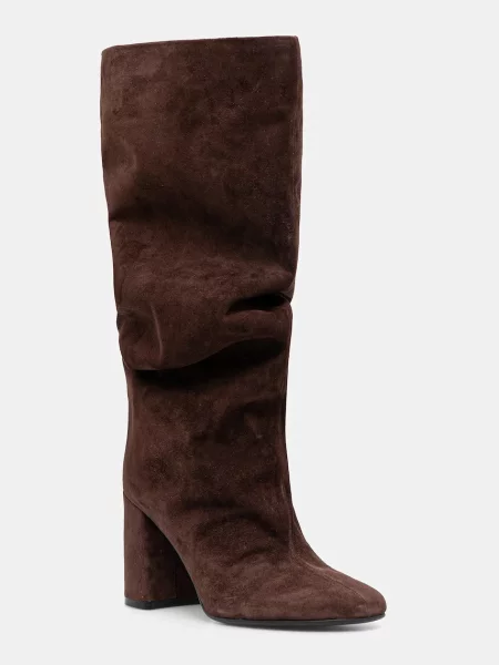 Замшевые сапоги Answear.lab коричневые