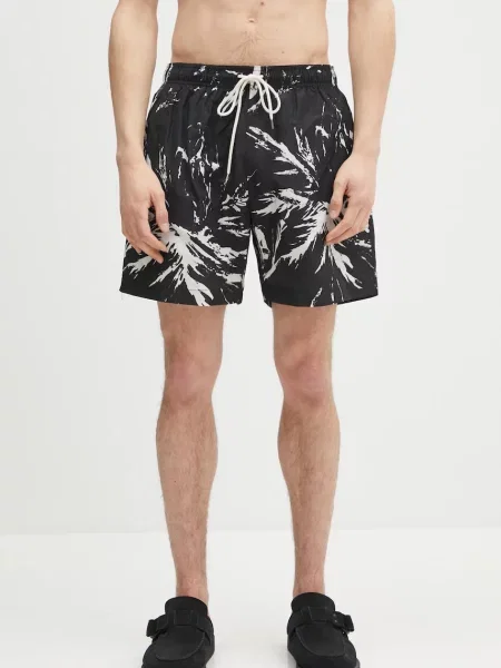 Wales Bonner pantaloni scurți de baie Althea negru