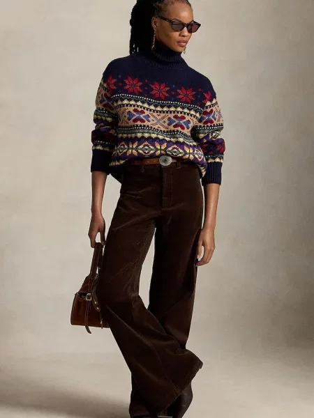 Polo Ralph Lauren sweter z wełną granatowy