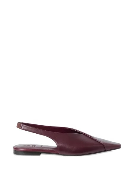 Pantofi cu toc Brunello Cucinelli slingback roșu