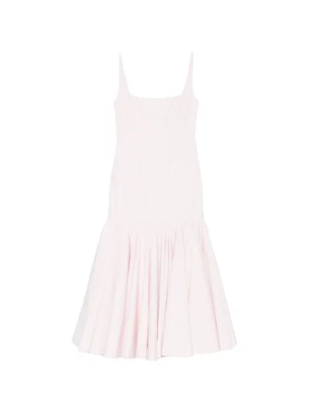 Sukienka midi Jacquemus do kolan dzwony garniturowa różowa