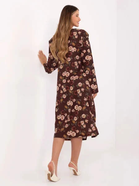 Rochie Rue Paris de costum maro