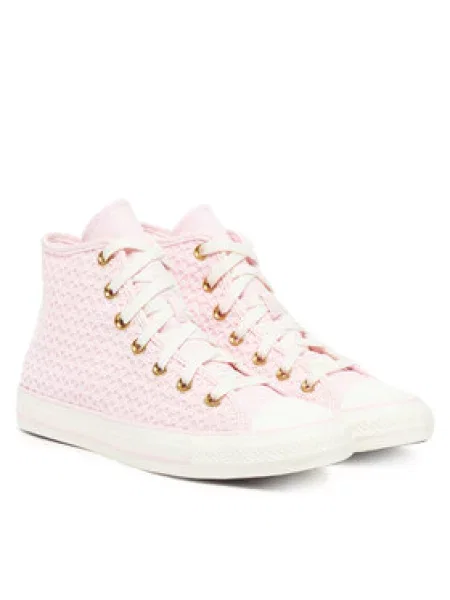 Converse Plátěnky Chuck Taylor All Star Knit Hi růžová