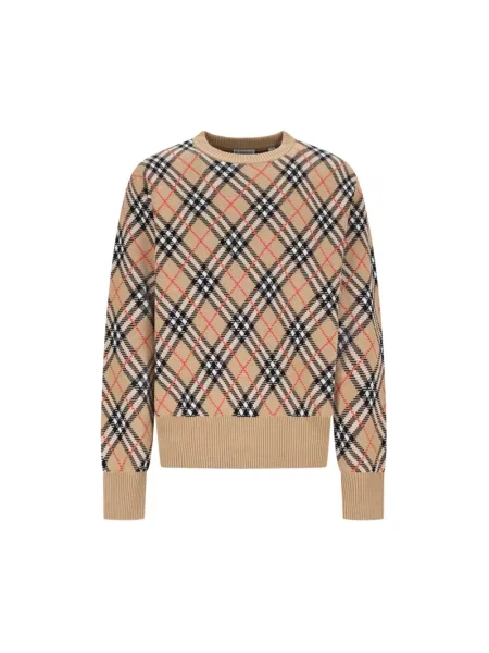 Sweter Burberry wełniany beżowy