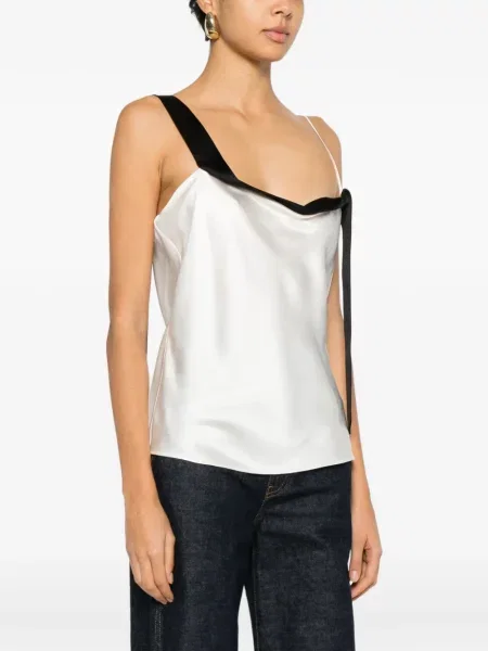 Bluzka Tom Ford z kokardką biała