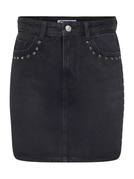 ONLY Fustă ONLMARTINE denim negru