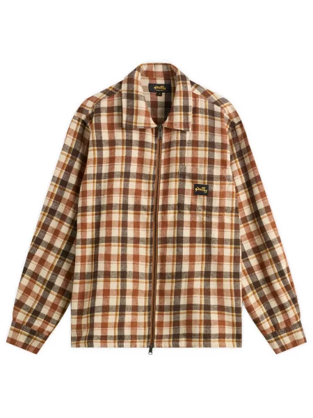 Koszula Stan Ray w kratę brązowa