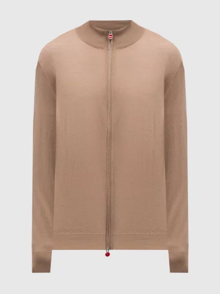 Кардиган з вовни Kiton коричневий