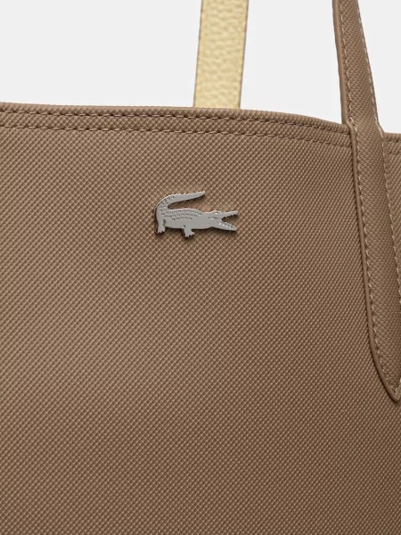 Lacoste torebka dwustronna brązowa