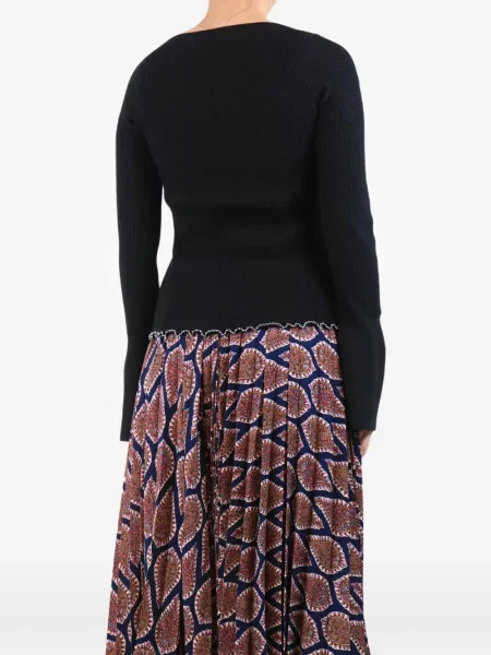 Top 3.1 Phillip Lim cu mărgele negru
