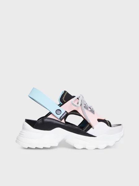 Сандалії PRPY шкіра/текстиль рожевий