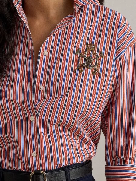 Сорочка Lauren Ralph Lauren regular класичний комір помаранчевий