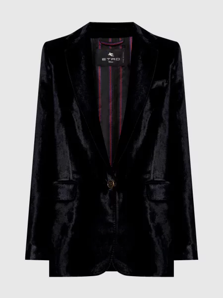 Оксамитовий жакет Etro чорний