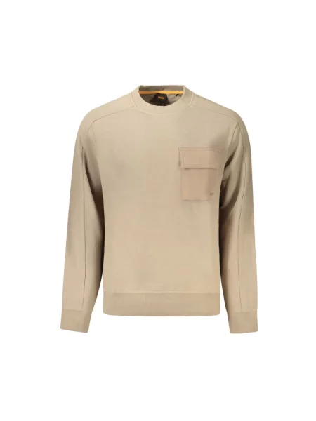 Bluza Boss Orange z nadrukiem beżowa