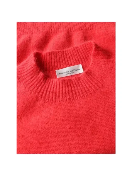 Sweter Roberto Collina czerwony