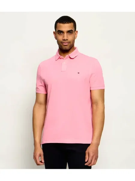 Tricou polo Tommy Hilfiger stretch roz