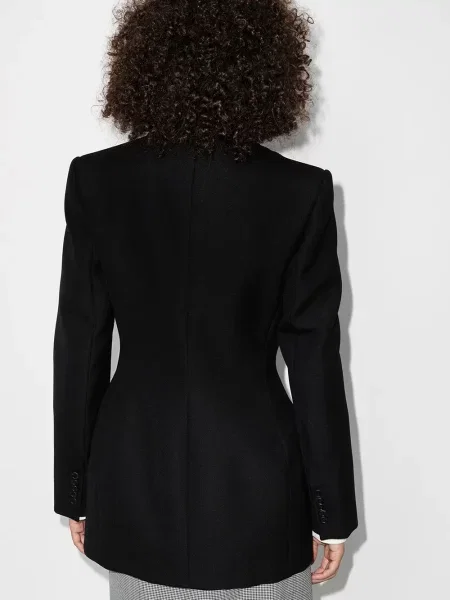 Marynarka Wardrobe.nyc wełniana jednorzędowa czarna
