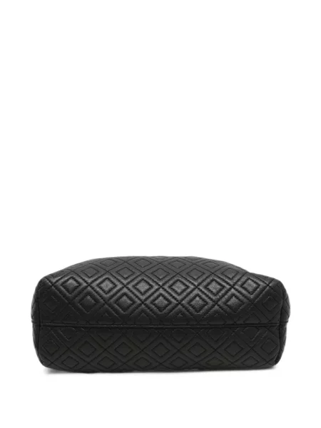 Matlasat geantă shopper Tory Burch din piele negru