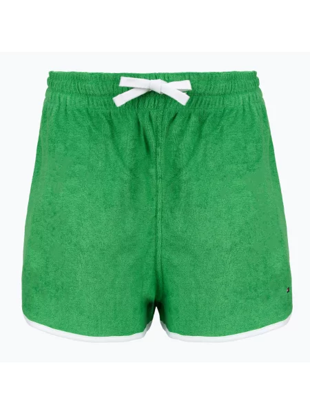 Дамски къси панталони Tommy Hilfiger Terry Shorts radiant green зелено
