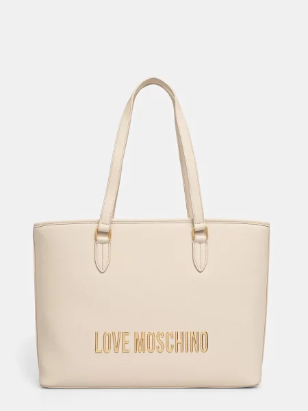 Чанта Love Moschino бежово