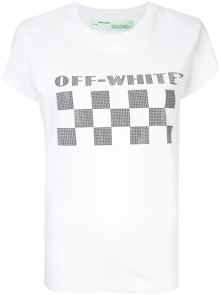 Tricou Off-white cu autograf alb