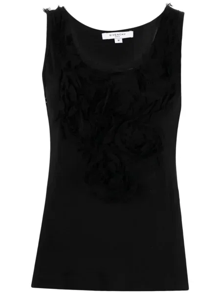 Tílko Givenchy Pre-owned s volány černé