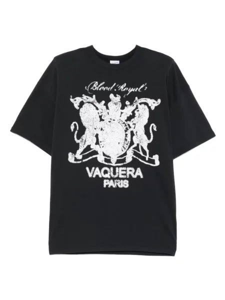 Tricou Vaquera cu imagine negru