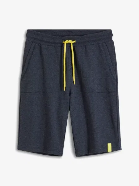 Bermudy dresowe regular fit niebieskie