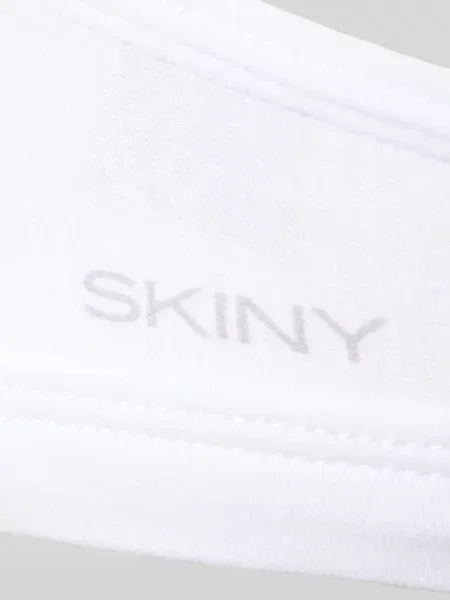 Biustonosz w trójkątnym kształcie z zapięciem na haftkę Skiny biały