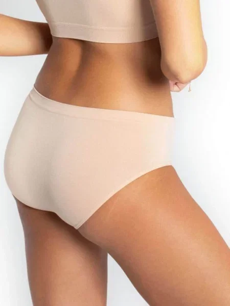 Бесшовные однотонные трусики FIGI_GATTA_BIKINI_QUEENIE білі