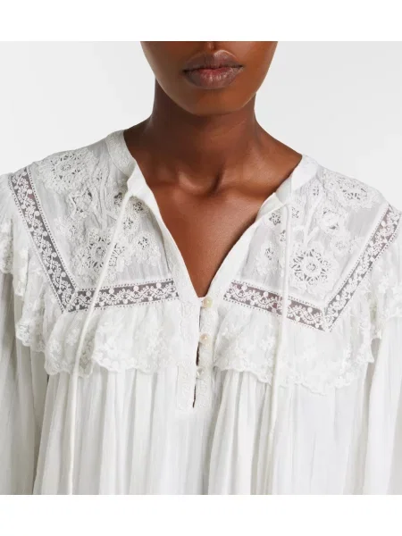 Rochie Rixo cu broderie alb