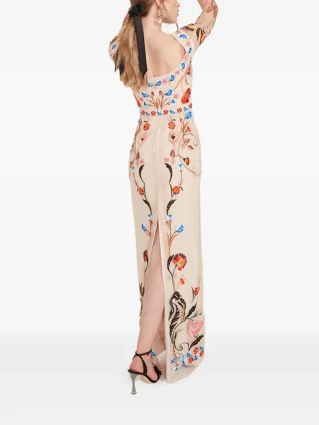 Дълго костюм макси рокля Temperley London на цветя