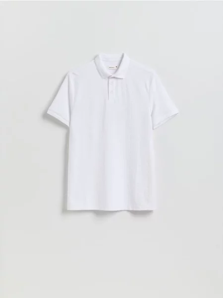 Поло Reserved белое