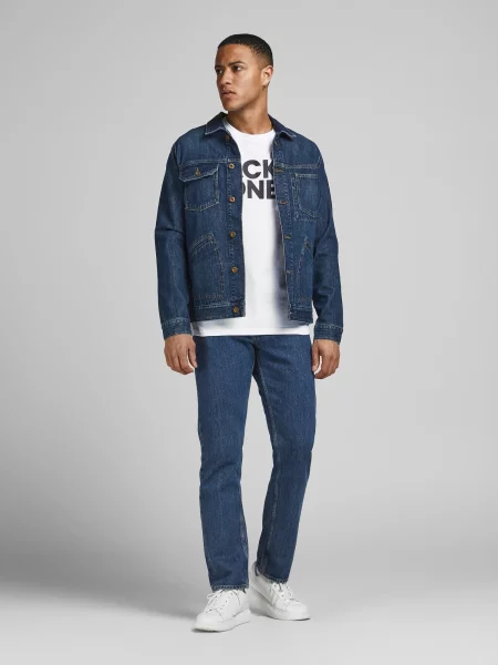 JACK & JONES Majica črna bela