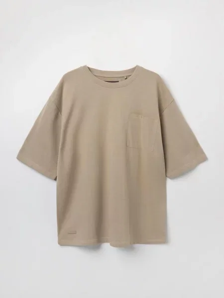 Махровая футболка Diverse бежевая