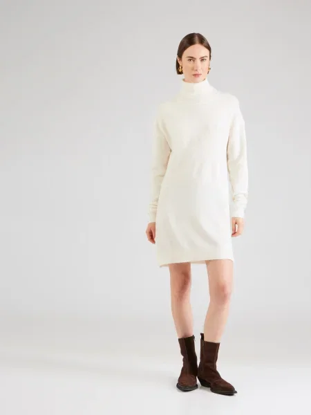 Pepe Jeans Rochie tricotat alb