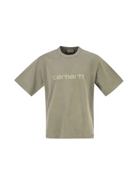 T-shirt Carhartt WIP S/S Painter T-Shirt UNISEX Shady Green Destroy Wash Splatter L oliwkowa