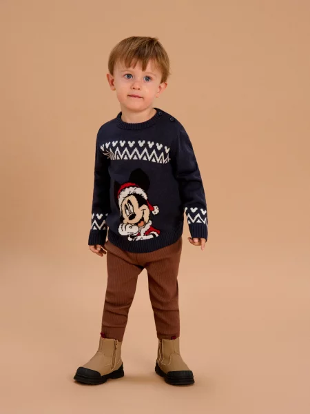 Sinsay Svetr Mickey Mouse zelená