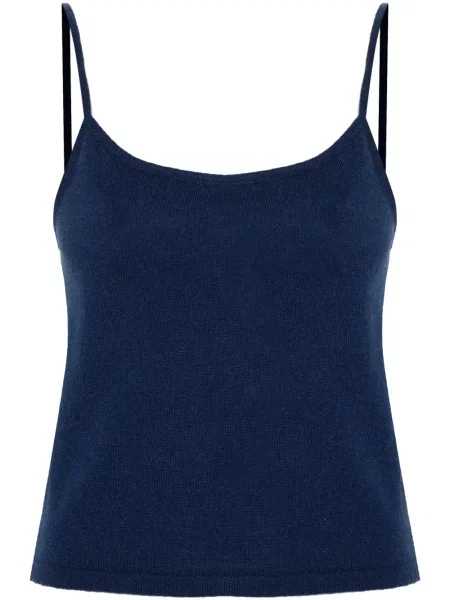 Top Teddy Cashmere din cașmir teddy albastru